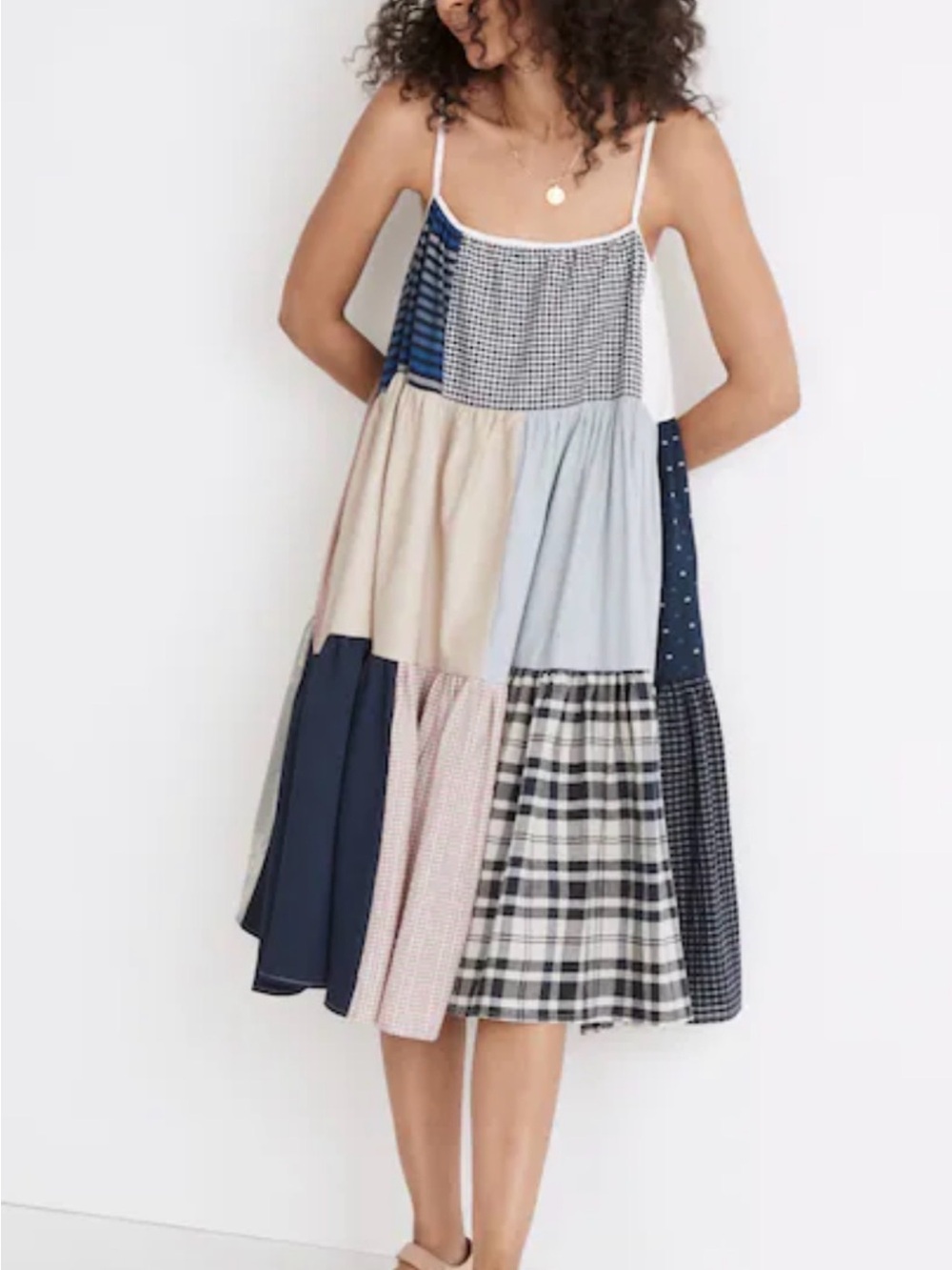 La Reunion for Madewell Spaghetti-Strap Midi Dress